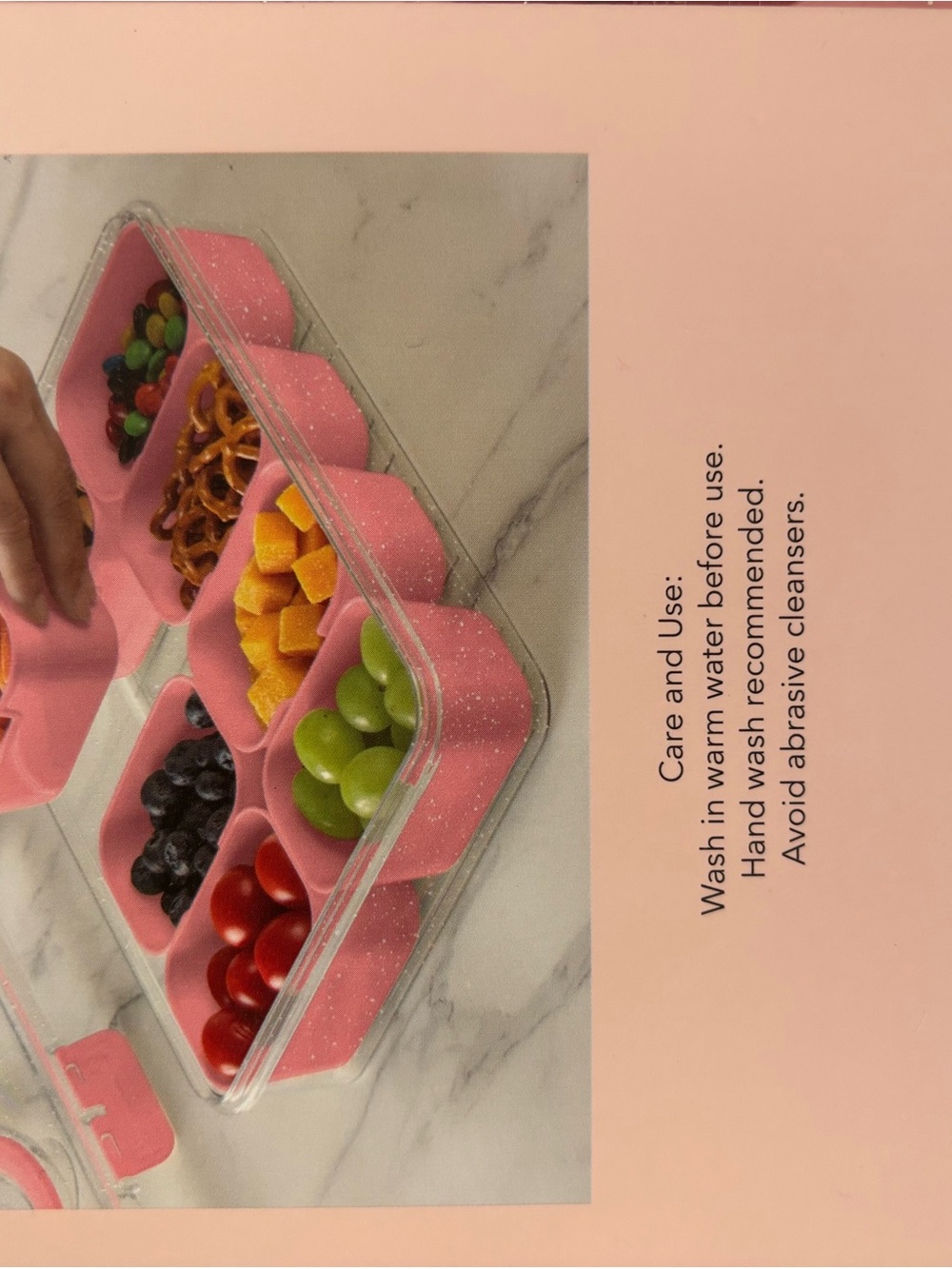 CWC Pink 8-Compartment Snack Box - Perfect On-The-Go Organizer - Picture 10 of 12
